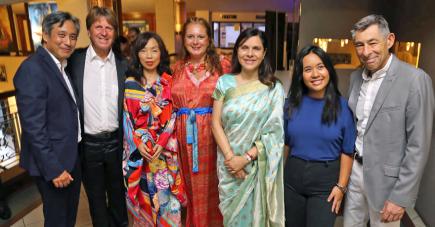 Une cérémonie pour célébrer le partenariat avec la société Accenture a récemment eu lieu en presence de Kobita Jugnauth, la marraine de l'Indian Ocean Marine Life Foundation.