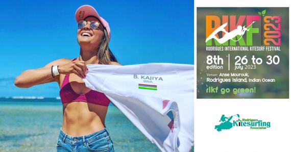 Bruna Kajiya, considérée comme une «icône du kitesurf avec ses trois titres mondiaux en free-style», sera la marraine du festival cette année. 