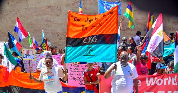 La communauté chagossienne s’est réunie devant le haut-commissariat britannique pour manifester.