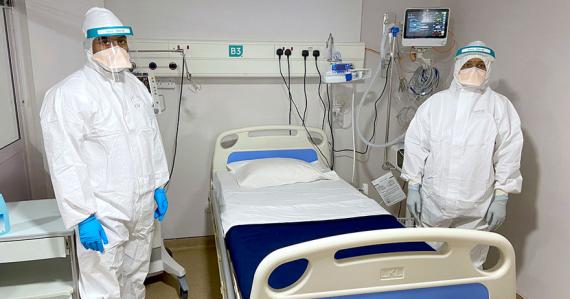 Les équipes médicales sont prêtes à accueillir les patients positifs à la Covid-19 depuis le 5 novembre.