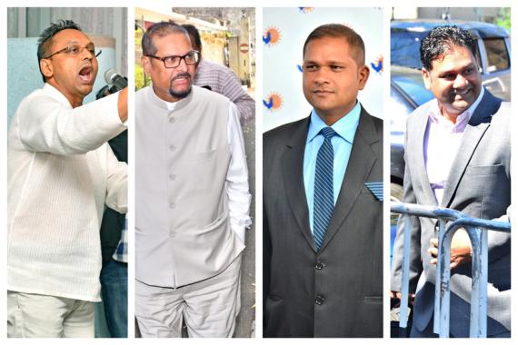 Ravi Rutnah, Showkutally Soodhun, Kalyan Tarolah et Ravi Yerrigadoo ont été au coeur de la polémique ces derniers jours. 
