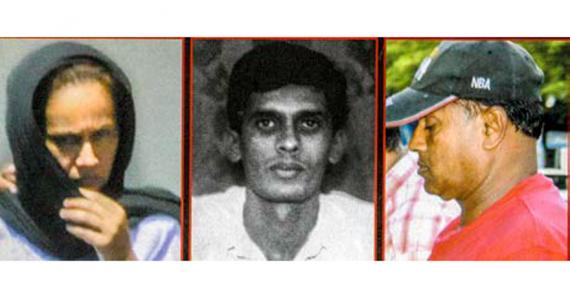 Sangeeta Seegoolam, Aboo Sahma Toofany et Rajcoomar Seegoolam il y a huit ans.