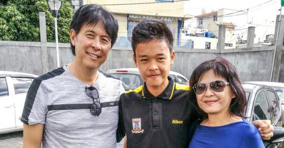 Les parents de Brandon Kwo Tseng peuvent être fiers de la prestation de leur fils.