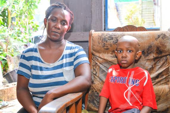 Jessica Edouard espère que son fils pourra bénéficier de suivi médical en Inde.