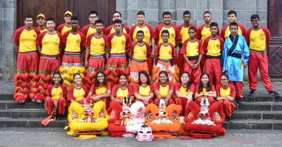 Les jeunes de la troupe Wuji Cultural Group  se produiront avec leurs lions et leur dragon dans les prochains jours. 
