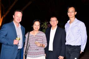 Craig Schweitzer, Christine Nguyen Thac Lam, Chief Operating Officer du département Equipment and Systems Divisions du groupe Harel Mallac, Alain Ah-Sue, Managing Director de EO, et Christian Yong Kiang Young, Group Financial Controller du groupe Harel Mallac. 