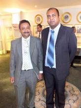 Santosh Panday, IT Manager chez Princess Tuna, et Anthony Thomas, Senior Systems Engineer chez Harel Mallac Technologies. 