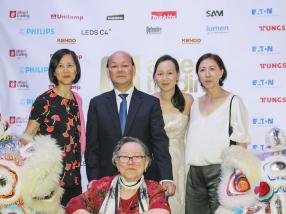 Charles Li, Chairman d’Albert Trading Ltd, entouré de Dominique Leung Pin, Thérèse Li Foo Wing, Aurelie Li, Marketing Director chez Albert Trading, et Jeanette Li Foo Wing.